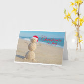 Carte Noël au mois de juillet (Fleur jaune)