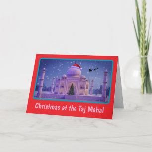 Carte Noël au Taj Mahal