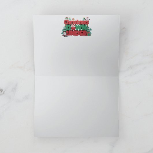 Carte Noël australien (Intérieur)