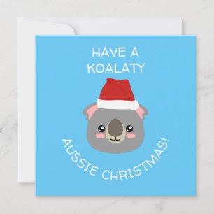 Carte Noël australien Koalaty