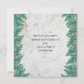 Carte Noël aux poulets mignons (Dos)