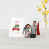 Carte noël avec le...Vanne à eau vintage (Fleur jaune)