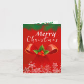 Carte Noël avec un enseignant (Devant)