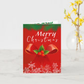 Carte Noël avec un enseignant (Fleur jaune)