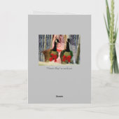 Carte Noël avec un sentiment Vintage (Dos)