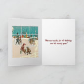 Carte Noël avec un sentiment Vintage (Intérieur)