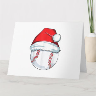 Carte Noël Baseball Santa Hat Ball Enfants garçons Homme