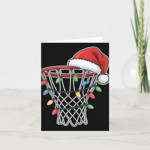 Carte Noël Basketball Hoop Fête Noël Noël Tan