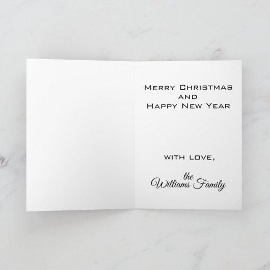 Carte Noël beagle (Intérieur)