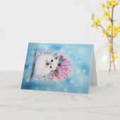 Carte Noël Bébé Animaux Hérisson Vacances (Fleur jaune)