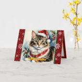 Carte Noël Belle collection moderne de vacances (Fleur jaune)