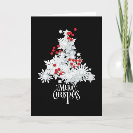 Carte Noël blanc (Devant)
