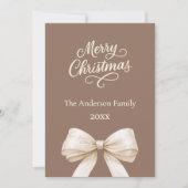 Carte Noël brun mocha (Devant)