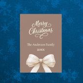 Carte Noël brun mocha