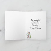 Carte Noël Buck In Winter Woods (Intérieur)