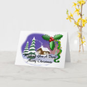 Carte Noël Cabane Cosy (Fleur jaune)