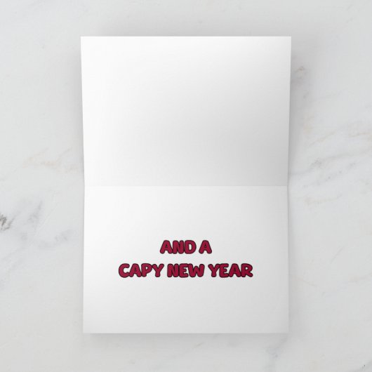 Carte Noël Capybara (Intérieur)