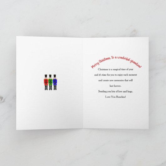 Carte Noël, Casse-noires sur scène, Grand-fils (Intérieur)