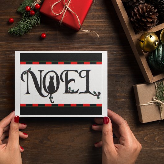 Carte Noel Cat Christmas