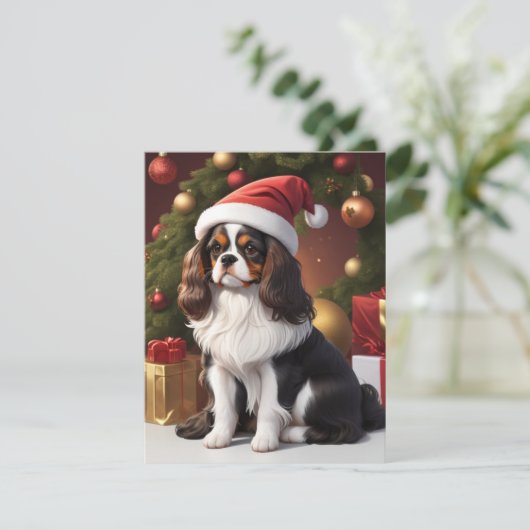 Carte noël cavalier (Debout devant)