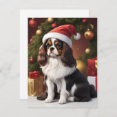 Carte noël cavalier (Devant / Derrière)