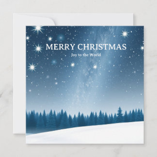Carte Noël céleste avec constellations et hiver