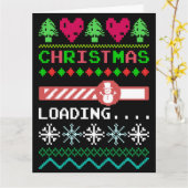 Carte Noël Charge Pullover De Noël Moche Drôle (Fleur jaune)