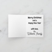 Carte Noël chat bleu russe Joyeux Noël (Intérieur)