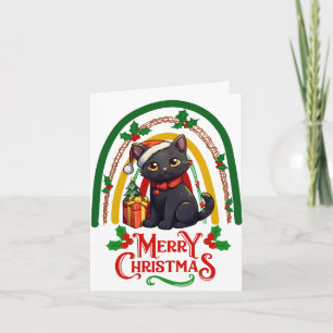 Carte Noël chat de Bombay