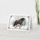 Carte Noël Cheval (Devant)