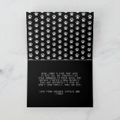 Carte Noël chien drôle ruff année en examen (Intérieur)