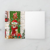 Carte Noël Chien Sheltie (Intérieur)