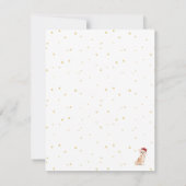 Carte Noël Chihuahua Chien Gold Salutation saisonnière (Dos)