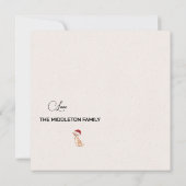 Carte Noël Chihuahua Chien Vert Joyeux voeux (Dos)