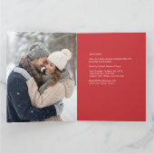 Carte Noël classique Red Snowman (Intérieur)