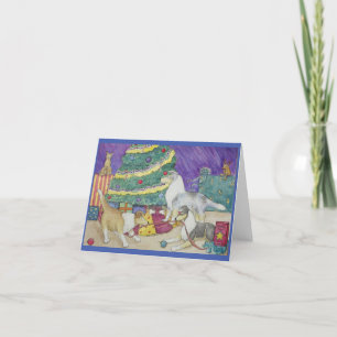 Carte Noël Collies