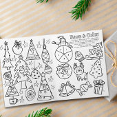 Carte Noël Coloration et activité de jeu