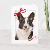 Carte Noël Corgi (Devant)