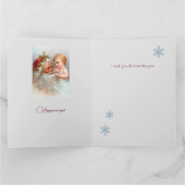 Carte Noël coutume Père Noël vintage  (Intérieur)