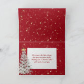 Carte Noël Croire Avec Les Étoiles D'Or (Intérieur)