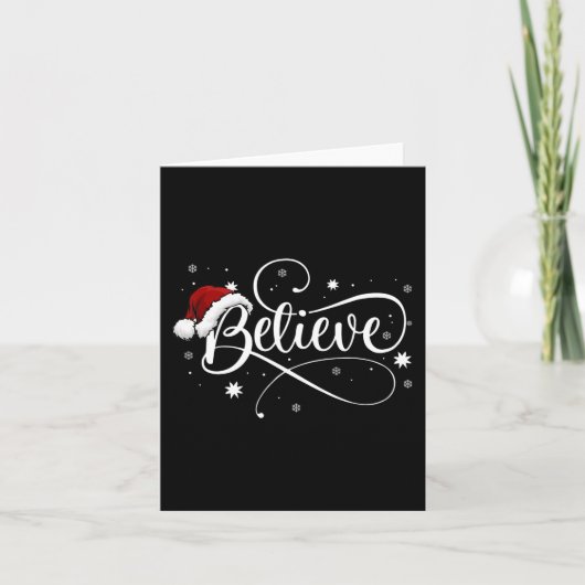 Carte Noël - Croire le Père Noël Croire Noël (Devant)