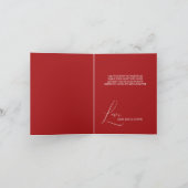 Carte Noël Cute Père Noël Cat Furry (Intérieur)