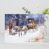 Carte Noël d'autrefois en Nouvelle-Angleterre (par Charl (Debout devant)