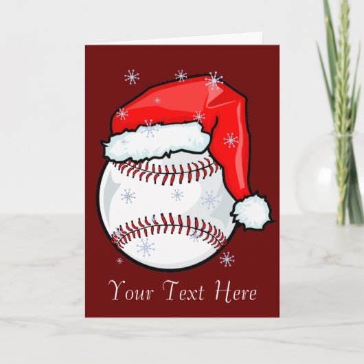 Carte - Noël de baseball (Devant)