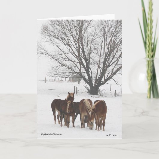 Carte Noël de Clydesdale (Devant)