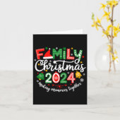 Carte Noël de famille 2024 Rassembler les souvenirs Mat (Fleur jaune)