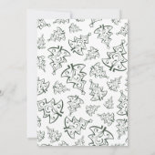 Carte Noël de la famille des fêtes saines (Dos)