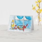 Carte Noël de la Nouvelle Angleterre (Fleur jaune)