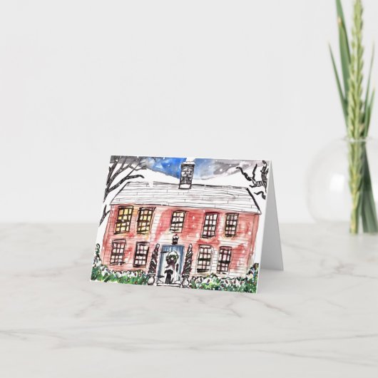 Carte Noël de la Nouvelle-Angleterre (Devant)