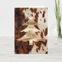 Noël de la vache Brown Western Cream